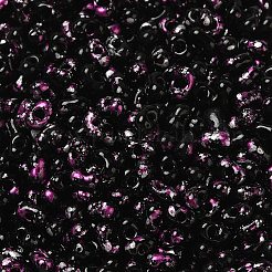 塗装ガラスシードビーズスプレー  ピーナッツ  蘭  4~5x2~2.5x2~2.5mm  穴：0.8~0.9mm  約8500個/ポンド&nbsp;SEED-F005-08A-04