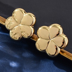 女性用フラワー 304 ステンレス スタッド イヤリング  ゴールドカラー  29x30mm&nbsp;EJEW-A125-73G