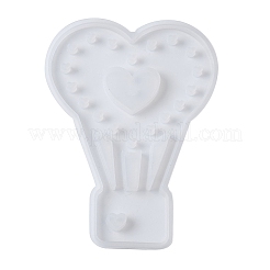 DIYシリコンモールド  UVレジン用  エポキシ樹脂工芸品作り  ハート  ホワイト  150x109x6.5mm&nbsp;DIY-A058-01B