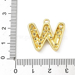 Brass Micro Pave Clear Cubic Zirconia Pendants&nbsp;KK-I476-02G-W