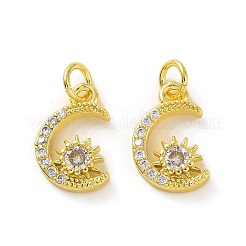 Brass Micro Pave Cubic Zirconia Charms&nbsp;KK-E068-VF051