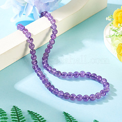 Natural Amethyst Beads Strands&nbsp;G-TA0002-57B