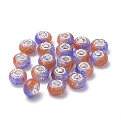 Crackle Resin European Beads&nbsp;RPDL-S013-01C