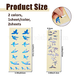 2 Sheets 2 Styles Paper Picture Stickers for Guitar Fingerboard Decoration&nbsp;STIC-FH0001-29