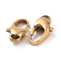 Ion Plating(IP) 304 Stainless Steel Lobster Claw Clasps&nbsp;STAS-F109-01G