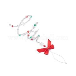 Christmas Tree Glass Beads Pendant Decoration&nbsp;HJEW-JM04478