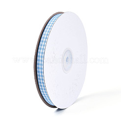 Single Face Plaid Polyester Satin Ribbon&nbsp;SRIB-T009-10D