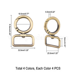 Zinc Alloy Swivel Clasps&nbsp;PALLOY-PH0013-84-RS
