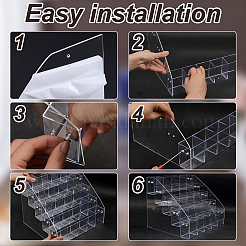 5 Layer 25 Grids Acrylic Mark Pen Holders&nbsp;AJEW-WH0752-582A