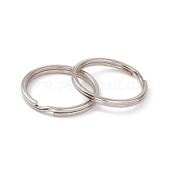 アイアン製キーリング  プラチナ  24x2.5mm  内径：20mm&nbsp;IFIN-C057-24mm