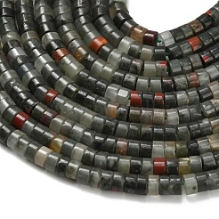 Natural African Bloodstone Beads Strands&nbsp;G-Z110-A31-2x4mm