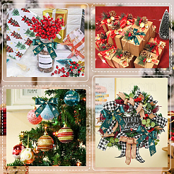 1 Roll Christmas Printed Polyester Grosgrain Ribbons&nbsp;OCOR-CY0002-93