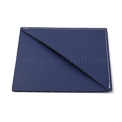 Puイミテーションレザーブックマーク  ページ コーナー マーカー  菱形  プルシアンブルー  131x132x3mm&nbsp;OFST-WH0002-34B-07