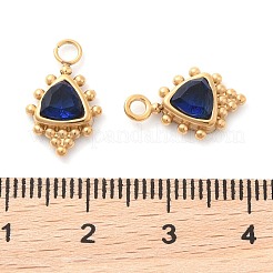 304 Stainless Steel Rhinestone Pendants&nbsp;STAS-Q340-06G-01