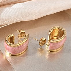 304 Stainless Steel Enamel Stud Earrings&nbsp;SA-CBA2696-35G