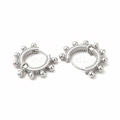 Rack Plating Brass Hoop Earrings for Women&nbsp;EJEW-H091-15P