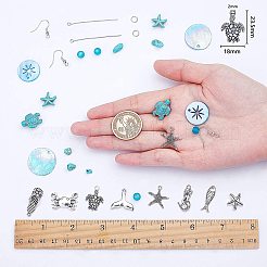 DIY Ocean Theme Earring Making Kits&nbsp;DIY-SC0012-22