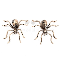 Alloy Rhinestone Stud Earrings&nbsp;EJEW-H155-01AG