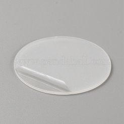 アクリルシャーシディスプレイ台座  トイモデル展示用  フラットラウンド  透明  60x2mm&nbsp;DIY-WH0430-633A