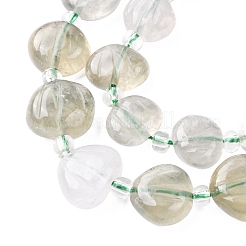 Natural Green Quartz Carved Beads Strands&nbsp;G-H339-A05-01
