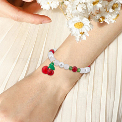 透明アクリル＆樹脂ペンダント30個、5スタイル  チェリー  レッド  19~33x19~26x12.5~19.5mm  穴：1.5~2.5mm  6個/スタイル&nbsp;OHAR-SC0001-15