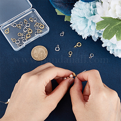 28Pcs 4 Style Brass Tube Bails&nbsp;KK-BC0009-85