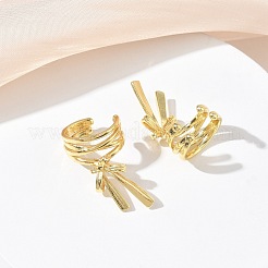 Brass Cuff Earrings for Women&nbsp;EJEW-A167-26G
