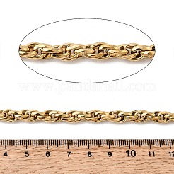 304ステンレスロープチェーン  溶接されていない  スプールで  イオンプレーティング（ip）  20KGP本金メッキ  6mm&nbsp;CHS-K024-17G
