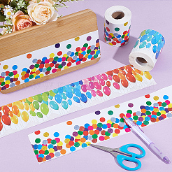 2Pcs 2 Colors Wavy Edge Sticker Classroom Decorations&nbsp;AJEW-NB0006-59