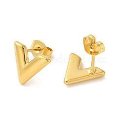 PVD Vacuum Plating 304 Stainless Steel Stud Earring&nbsp;EJEW-C099-03G