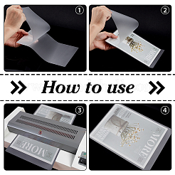 100Pcs PET Laminating Pouch Film Photo Protecting Sheets&nbsp;AJEW-WH0752-110