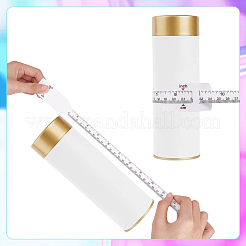 Ppプラスチック赤ちゃんの頭囲測定テープ  乳児の身体の健康サイズゲージ  ホワイト  66.7x1.3~3x0.02cm&nbsp;TOOL-WH0136-90