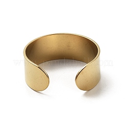 304 Stainless Steel Open Cuff Ring Components&nbsp;STAS-Z091-03G-01