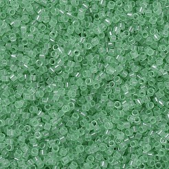 MIYUKIデリカビーズ  シリンダー  日本製シードビーズ  11/0  （db1414)透明ミント  1.3x1.6mm  穴：0.8mm  約10000個/袋  50 G /袋&nbsp;SEED-X0054-DB1414