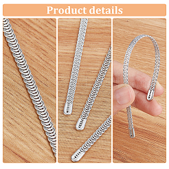 40Pcs 4 Style  Iron Spiral Corset Boning Stay&nbsp;FIND-PH0009-66