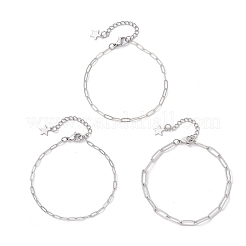 3Pcs 304 Stainless Steel Bracelets&nbsp;BJEW-JB12463