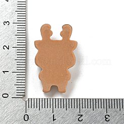 クリスマス不透明樹脂デコデンカボション  鹿  16.5x7.5mm&nbsp;RESI-U006-03E