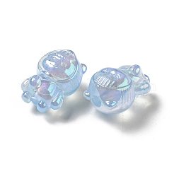 UV Plating Rainbow Iridescent Acrylic Beads&nbsp;PACR-M002-12C
