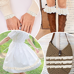 5 Yards Cotton Lace Trim Ribbon for Curtain Sofa Decoration&nbsp;OCOR-GF0005-52B