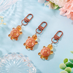 3Pcs Resin Tortoise Pendant Decorations&nbsp;HJEW-TA0001-39F