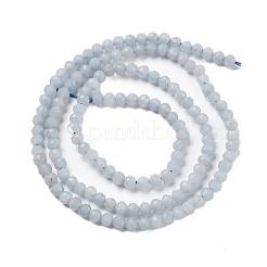 天然アンジェライトビーズ連売り  多面カット  ラウンド  3mm  穴：0.7mm  約36個/連  15.04インチ（38.2cm）&nbsp;G-C150-C01-01