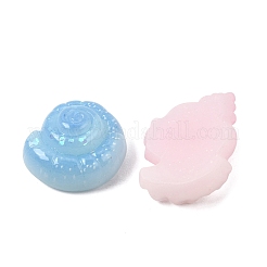 Marine Organism Opaque Resin & Paillette Cabochons&nbsp;RE-CBA2F5E-01