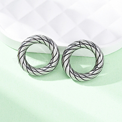 2 Pairs 316 Stainless Steel Spring Gate Rings&nbsp;STAS-BBC0007-87
