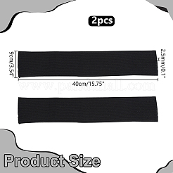 Polyester Elastic Fiber Ribbing Fabric for Cuffs Waistbands Neckline Collar Trim&nbsp;SENE-WH0003-20B