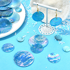 60Pcs 3 Styles Capiz Shell Pendants&nbsp;SSHEL-SC0001-46