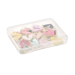 18Pcs 9 Colors Alloy Acrylic Connector Charms&nbsp;FIND-FS0004-33
