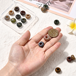 20Pcs Natural Indian Agate European Beads&nbsp;G-PA0001-29