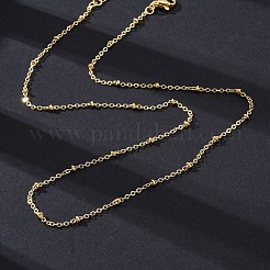 Brass Satellite Chains Necklaces for Women&nbsp;NJEW-D302-61G