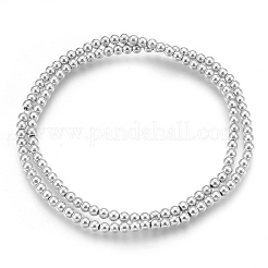 Electroplate Non-magnetic Synthetic Hematite Beads Strands&nbsp;G-A170-04E-P