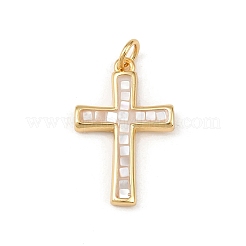 Brass Enamel Pendants&nbsp;KK-L255-07G